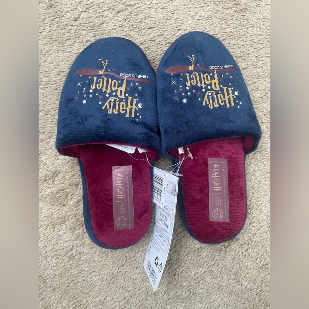 Navy Blue Harry Potter slippers for kids (size 2.5/3yrs)